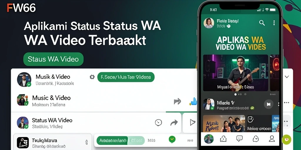 Tampilan antarmuka fungsi Status WA Video yang menarik dan user-friendly.