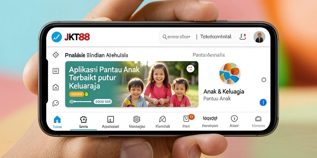 Antarmuka JKT88 yang memudahkan pemantauan anak.