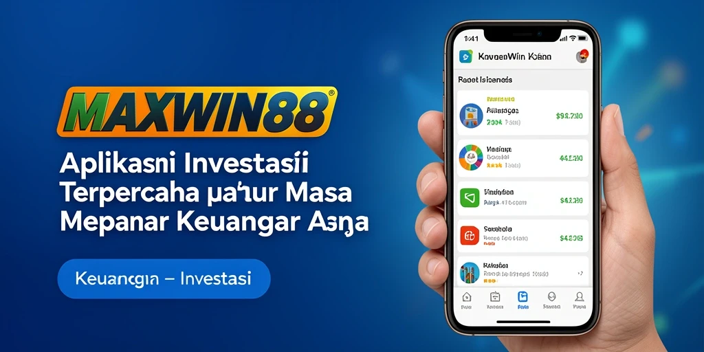 Tampilan antarmuka aplikasi MAXWIN88 yang menarik dan informatif untuk Investasi.