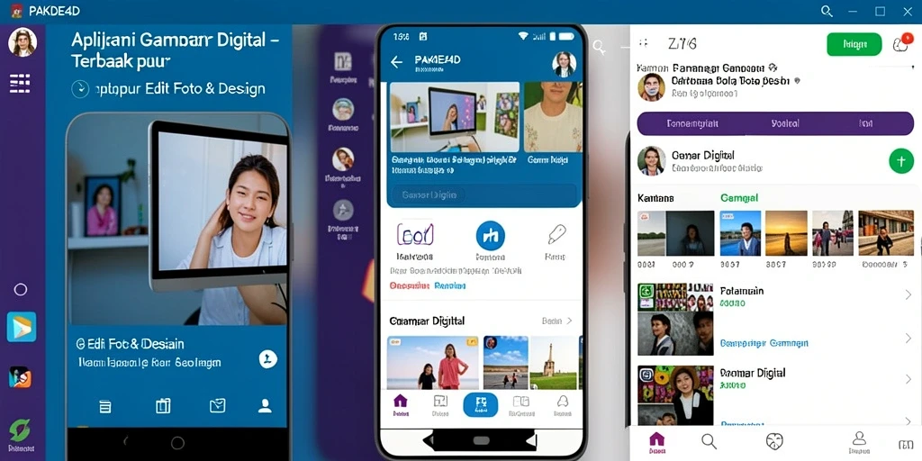 Tampilan antarmuka PAKDE4D yang modern dan intuitif untuk edit gambar.