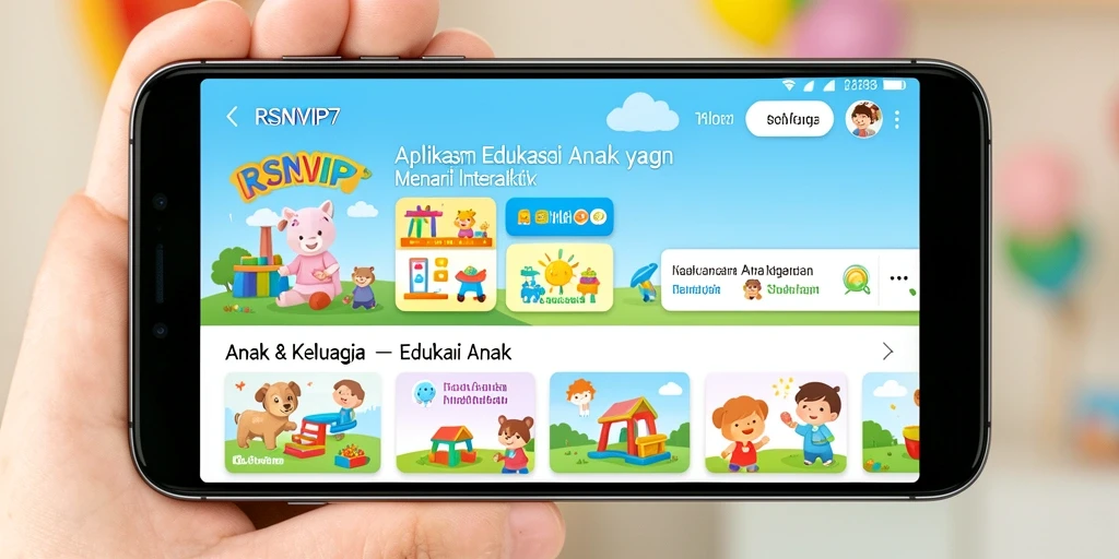 Tampilan antarmuka RSNVIP7 yang menarik dan ramah anak.