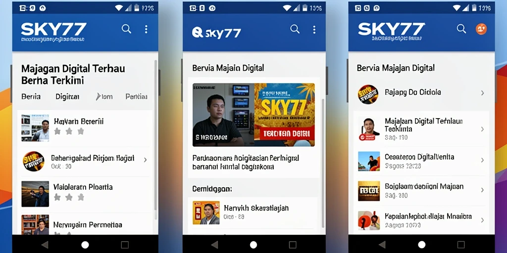 Antarmuka SKY77 dengan berita terbaru yang menarik.