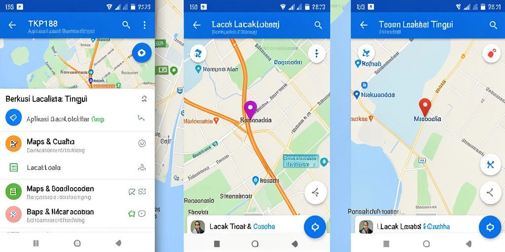 Antarmuka TKP188 menampilkan lokasi terkini dengan akurat.